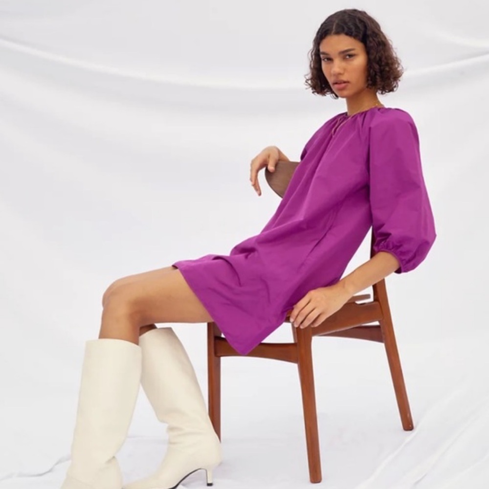 Aritzia | Wilfred | Cava Dressβ in Luminous Violet Size XS